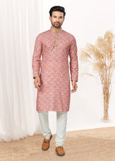 latest Contrast Digital print kurta on cotton with  detailed pintex, thread, sequence work for wedding